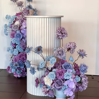 Purple, Blue and White Premium Floral Flower Arch - 4547