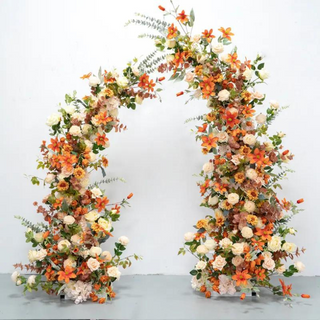 Orange Cream Premium Floral Arch - 4515