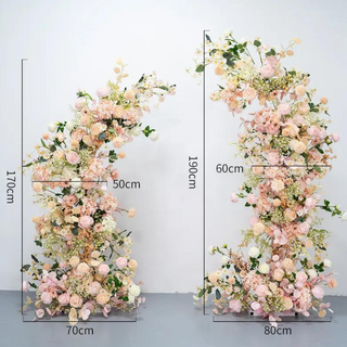 Peach & Pink Premium Floral Arch - 4513