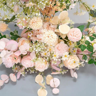 Peach & Pink Premium Floral Arch - 4513