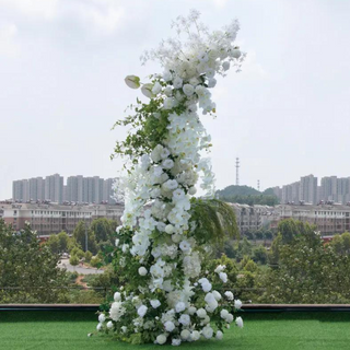 Wild White Greenery Premium Floral  Arch - 4518