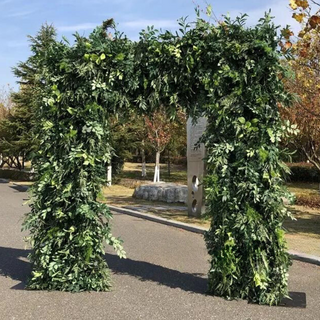 Into The Meadow Greenery Premium Floral Square Arch - 5002