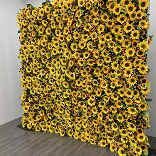 Premium Yellow Sunflower Flower Wall - 089