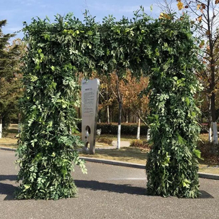 Into The Meadow Greenery Premium Floral Square Arch - 5002