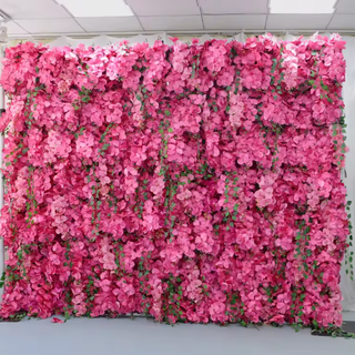 Hot Pink Dripping Dream Premium Flower Wall - 140