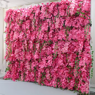 Hot Pink Dripping Dream Premium Flower Wall - 140