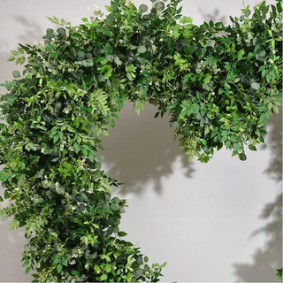 Into The Meadow Greenery Premium Floral Heart Arch - 4906