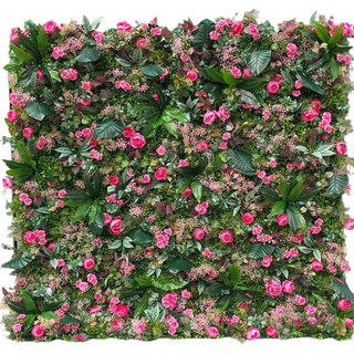 Tropical Pink Floral Greenery Wall - 177