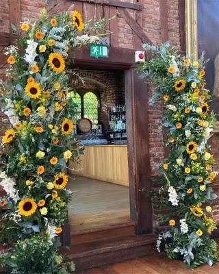 Sunflower Greenery Premium Flower Arch - 4563