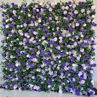 Purple Lavender Greenery Premium Flower Wall - 511