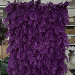 Purple Feather Wall  - 081