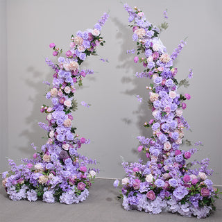 Light Purple Lavender Premium Floral Arch - 4523