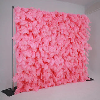 Pink Feather Wall - 074