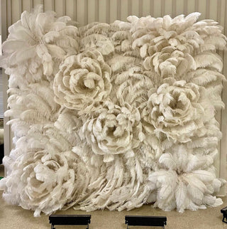 Premium Cream Feather Wall - 305