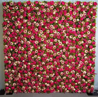 Light & Dark Pink Peony Flower Wall - 173