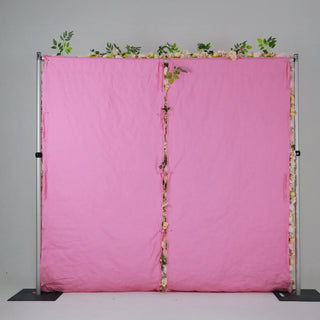 Dripping Pink Peach Premium Flower Wall - 139