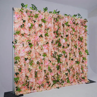 Dripping Pink Peach Premium Flower Wall - 139