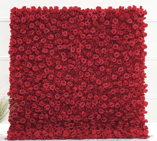 Classic Red Rose Flower Wall - 002