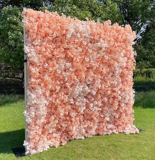 Peach Cherry Blossom Premium Flower Wall - 086