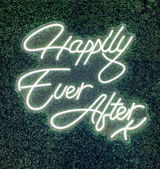 Happily Ever After - Cool White Neon Sign